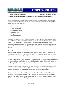 HP600 - Commercial Boiler Operation