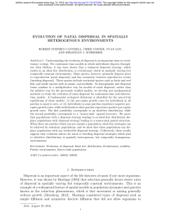 Evolution of natal dispersal in spatially heterogenous