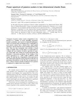 Power spectrum of passive scalars in two dimensional chaotic flows