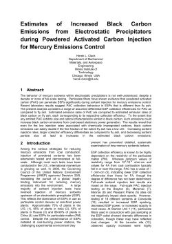 Estimates of Increased Black Carbon Emissions from