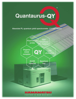 Quantaurus-QY Absolute PL quantum yield spectrometer C11347