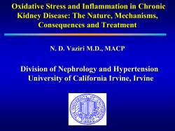 Oxidative Stress in CKD