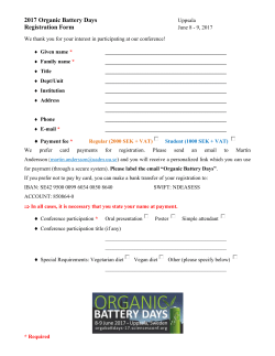 Conference Registration Form