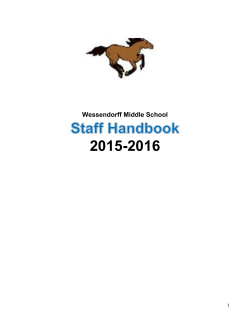 wessendorff middle school staff handbook