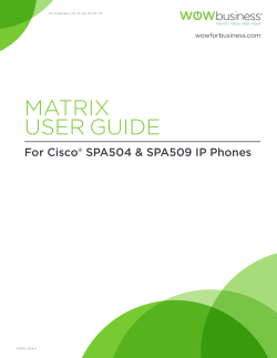 Matrix User Guide
