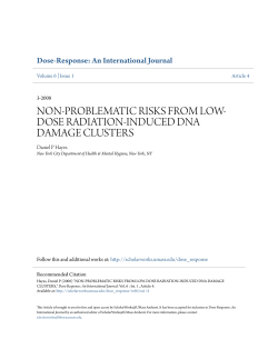 non-problematic risks from low-dose radiation