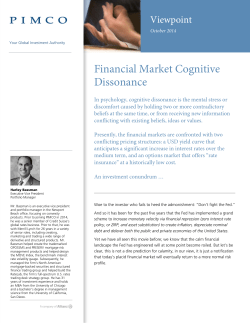 Financial Market Cognitive Dissonance
