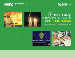 The ELI Story - International Finance Corporation