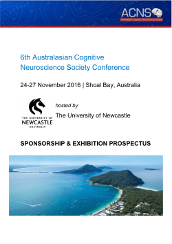 6th Australasian Cognitive Neuroscience Society Conference