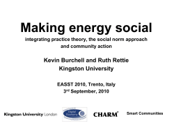 Making energy social - Kingston Business School
