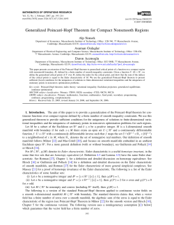 Generalized Poincar&eacute;-Hopf Theorem for Compact Nonsmooth