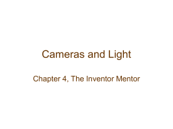 The default position and orientation of a camera is at