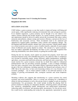 Greening the economy-IUCN