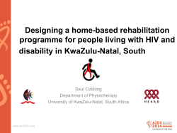 Presentation - Handicap International Seminars