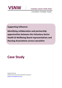 Housing associations, the VCS and HWBs in