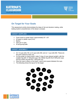 On Target for Your Goals
