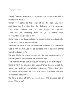 Patrick Overton, an educator, playwright, author and poet reflects in