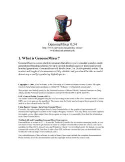 GenomeMixer 0 - Nervenet.org