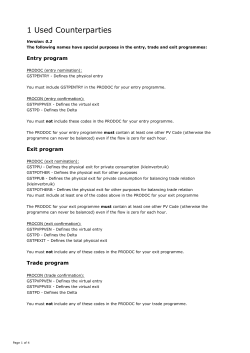 Settle Transport program 1.2
