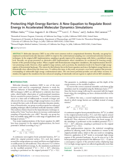 A New Equation to Regulate Boost Energy in Accelerated Molecular