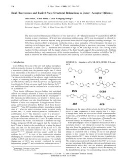Dual Fluorescence and Excited-State Structural