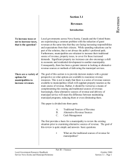 Section 3.1 - Revenues - Government of Nova Scotia