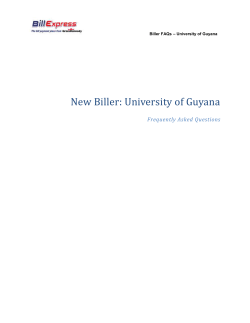 University of Guyana FAQs