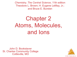 Chemistry, The Central Science