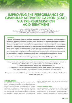 improving the performance of granular activated carbon