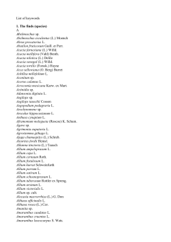 species - Literature on archaeological remains of cultivated plants