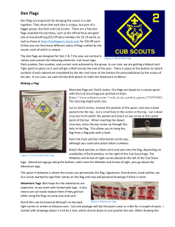 How to Make Den Flags - Cub Scout Pack 45, Starkville, MS