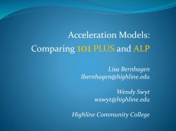 Acceleration models
