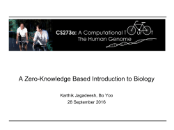 A Zero-Knowledge Based Introduction to Biology