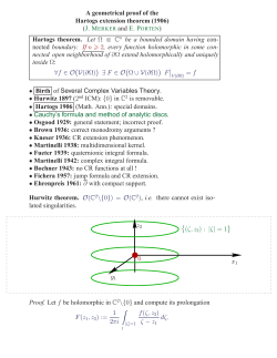 A geometrical proof of the Hartogs extension theorem (1906