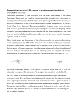 Supplementary information 1 (S1): retrieval of remotely measured