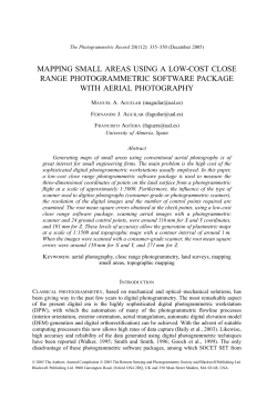 mapping small areas using a low-cost close range