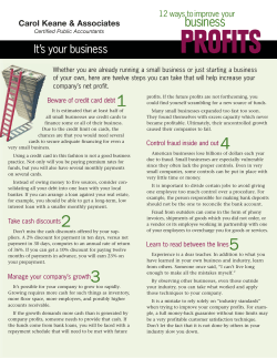 12 Ways to Improve Your Business Profits - E3470