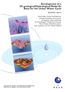 Development of a 3D geological/Hydrological Model As Basis for the