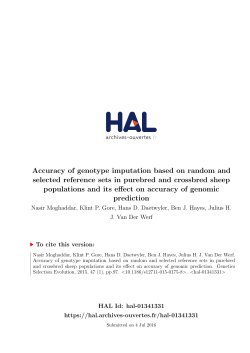 Accuracy of genotype imputation based on random and selected