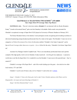 glendale 11 team wins two emmy awards