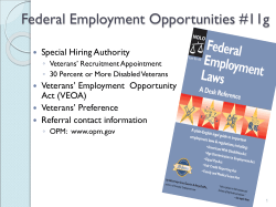 Federal Employment Opportunities #11f