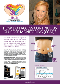 how do i access continuous glucose monitoring