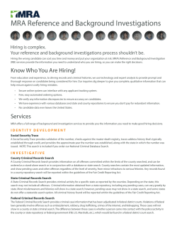 RBI Services Flyer - MRA - The Management Association