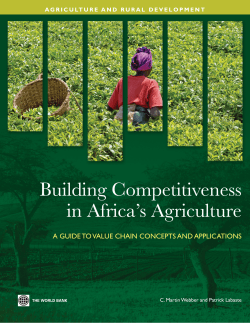 Building Competitiveness in Africa`s Agriculture