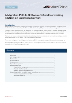 A Migration Path to Software-Defined Networking