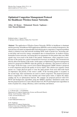 Optimized Congestion Management Protocol for