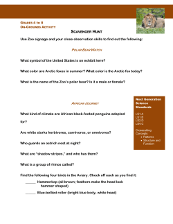 Scavenger Hunt, Grades 4-8 - The Maryland Zoo in Baltimore