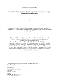 Supplementary Information Novel small molecules targeting ciliary