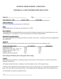 ramona high school athletics football game