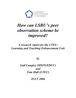 lsbu results - London South Bank University